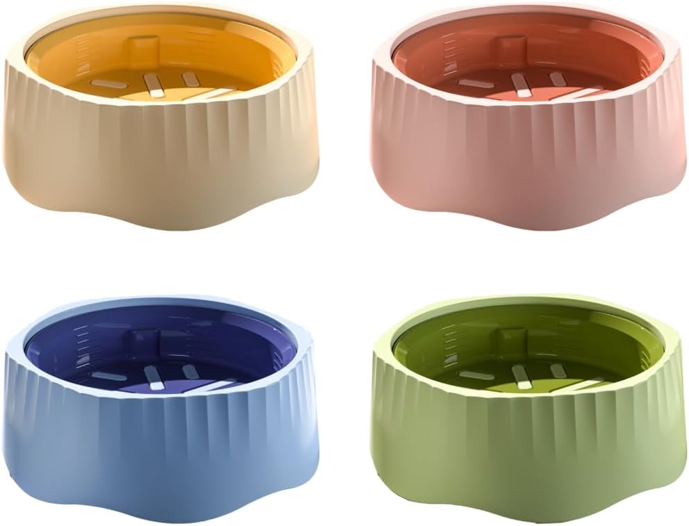 Detachable Cats Slow Feeder Bowl Prevents Choking and Vomiting 2 in 1 Cats Feeding Dish Detachable Bowl