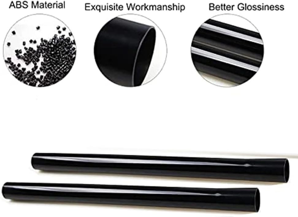 2PCS 35mm Diameter Extension Tube Suction Tube Plastic Black Vacuum Cleaner Parts Accessories
