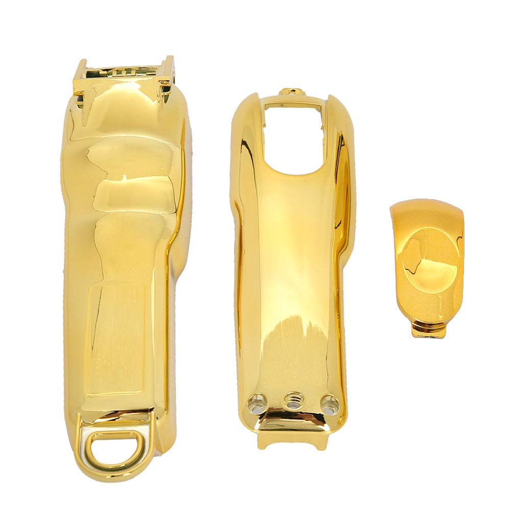 Hair Clipper DIY Housing, ANGGREK Hair Clipper Replacement Cover Electric Hair Trimmer Cover Shell for 8418/8591 Cordless Senior Clipper (Luxury Gold Color)