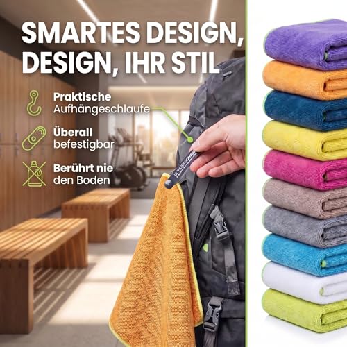 LightDry® Mikrofaser Handtuch 200x100 cm extrem leichtes Reisehandtuch – Ansicht 3