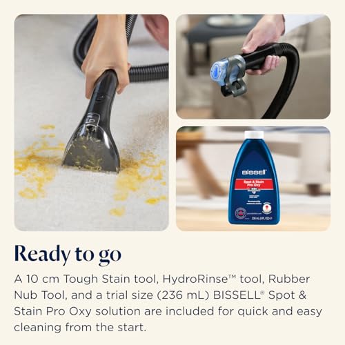 BISSELL SpotClean Mini Corded Carpet Cleaner, Portable Spot Washer, Perfect for Quick Cleanups, Compact & Lightweight Machine, On the Go Stain Remover for Cars, Boats, Sofa, Rugs & More, 4149E