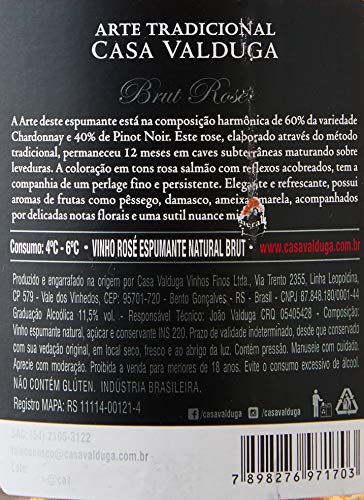 Casa Valduga Espumante Arte Brut Rose 750Ml