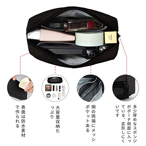 最安値 Baona Pc収納ボックス 旅行小物入れ ポーチ 収納ポーチ 万能収納ケース Pc周辺機器 充電ケーブル Sdカード イヤホン Usbメモリ スマホ 多機能バッグ 軽量 防水 旅行 デジタル小物 整理バック S サイズ ブラック の価格比較