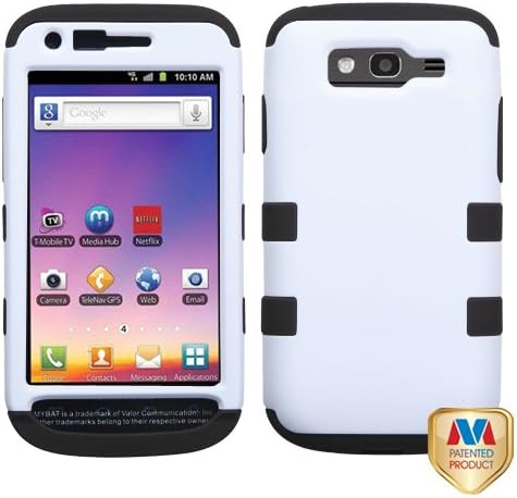 MYBAT SAMT769HPCTUFFSO002NP Premium TUFF Case for Samsung Galaxy S Blaze 4G - 1 Pack - Retail Packaging - Ivory White/Black