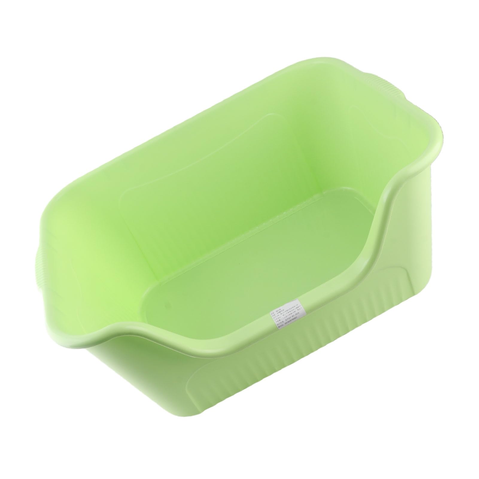 Ejoyous Katzenklos mit Rand Große Katzentoilette Offene Katzentoilette 55 X 39 X 27 cm Nicht Haftendes PP Seitlicher Einstieg für Große Katzen und Kitten (Green)