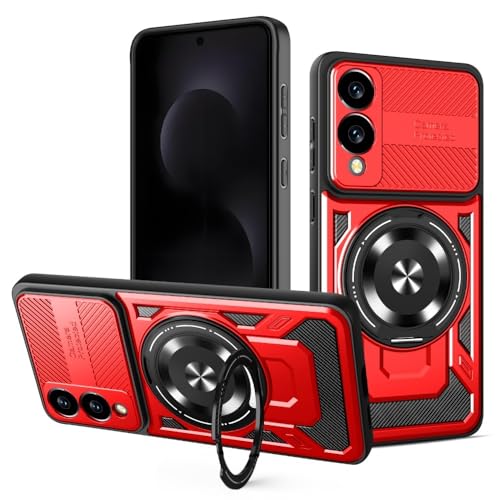 Coque rouge Samsung Galaxy A55 5G silicone rigide idéale pour sécuriser vos photos de voyage