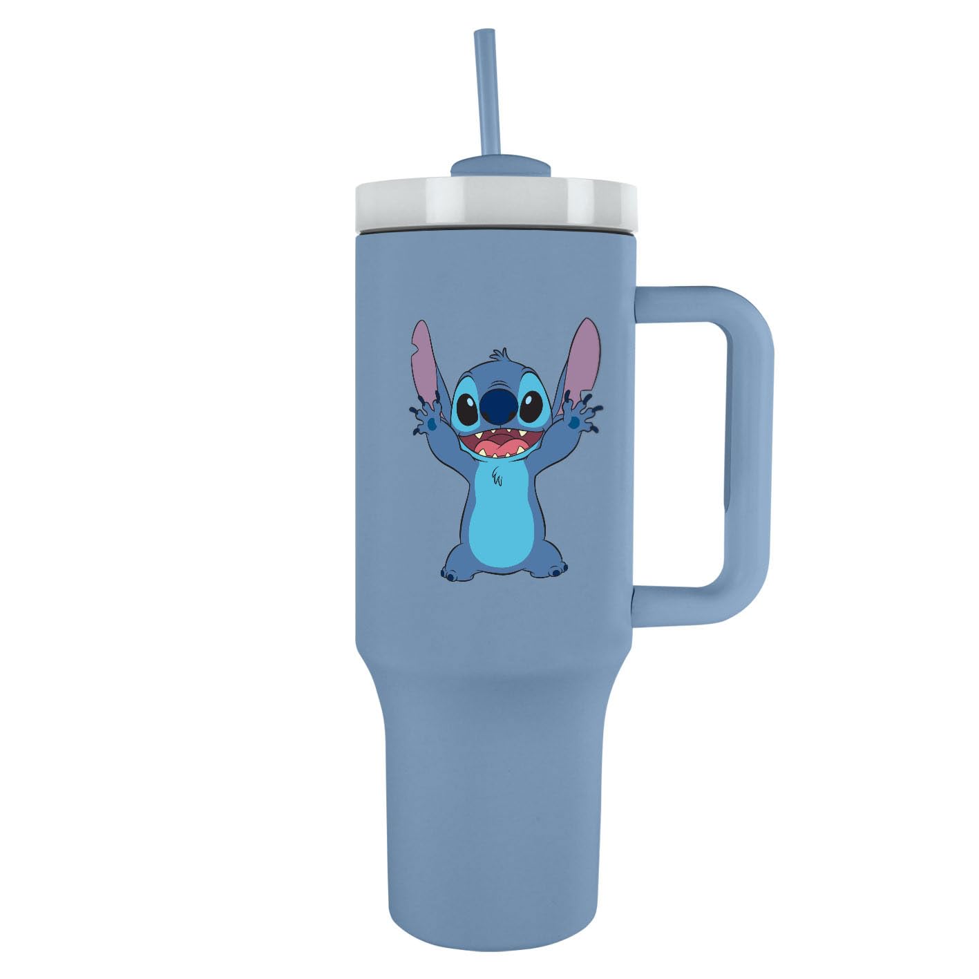 ‎Pyramid International LILO & Stitch 40oz/1200ml Tumbler with Straw and Lid, Advanced Double-Wall Vacuum Insulation, Keeps Cold Up to 11 Hours, Hot Up to 7 Hours, BPA-Free