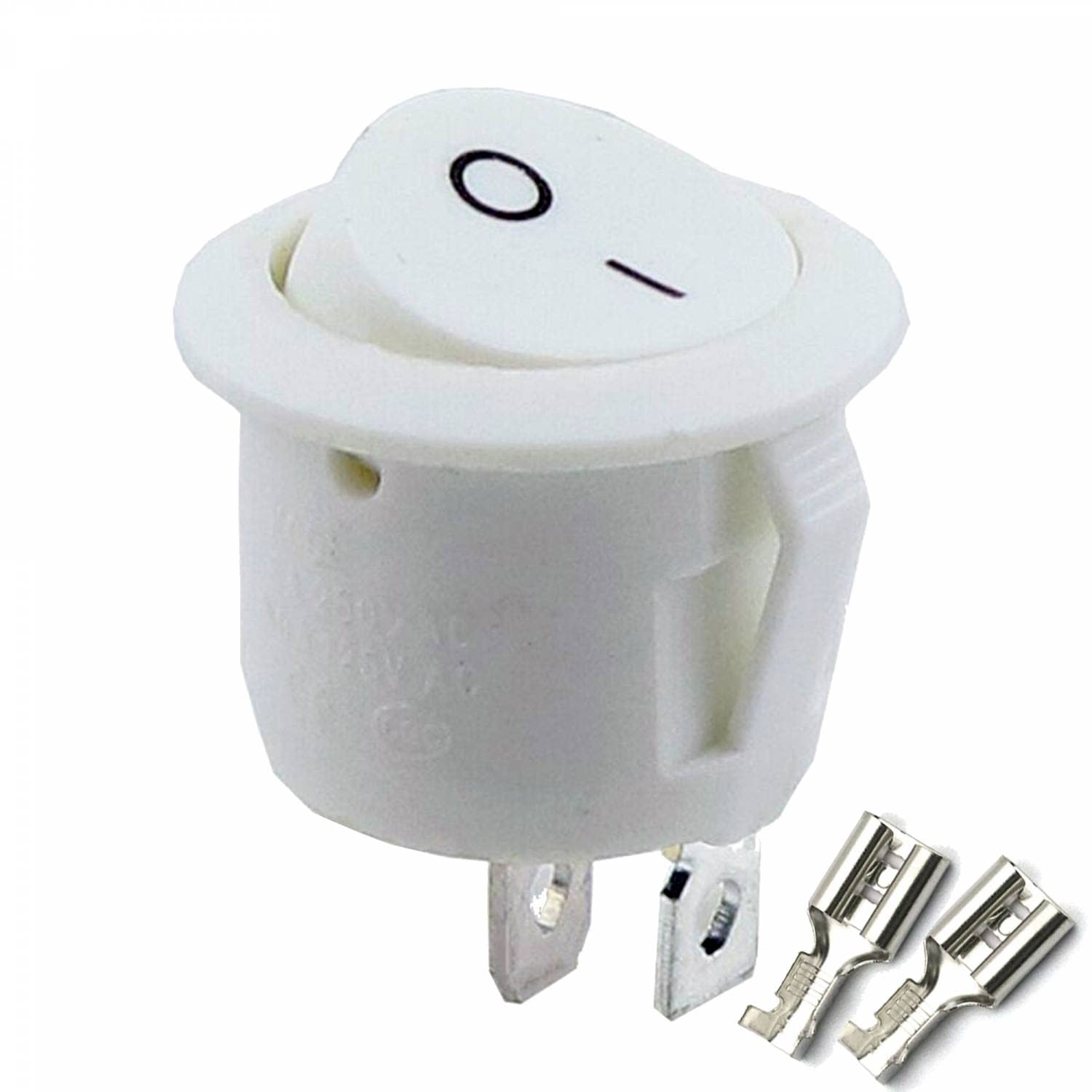 Twidec/5 Interruptores Basculantes Redondos De 12 V CA 6A/250 V 10A/125