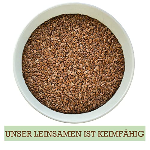 Leinsamen Leinsaat Naturbelassene Leinsamenkörner Einzelfuttermittel Flachssamen ganze Körner Wärmekissen Kissen 15 kg Futterzusatz Pferde Vögel Geflügel DML