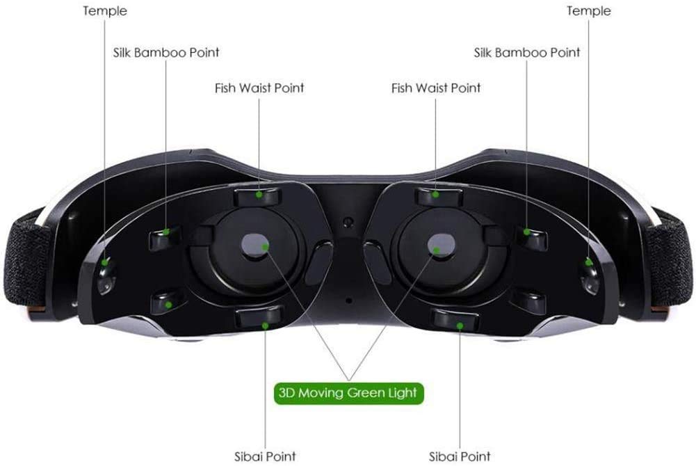 Masajeador de Ojos con Calor, vibración portátil Recargable Eye Therapy Massager Electric Bluetooth Música Masaje de música para aliviar la cepa de Ojo Ojo Mejorar el sueño, Gran Idea de Regalo