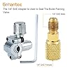 gohantee R134a Charging Hose Kit, Refrigerant Recharge Hose with Gauge 2.75“, R134a Can Tap and Quick Couple, 1/4 Male Adapter Kit and BPV31 Piercing Valve for Air Conditioning #4