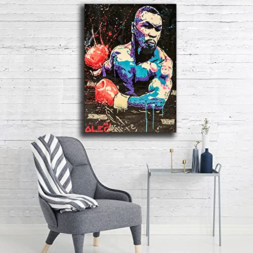 Cjq Alec-Monopolys Boxing Tyson Poster Decorative Painting Canvas Wall Art Living Room Posters Bedroom Painting 16X24Inch(40X60Cm) #TOP4