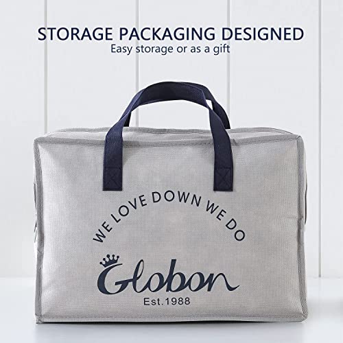 Image of Globon Summer Down Blanket King Size, Extra Lightweight Comforter /Duvet Insert for Hot Sleepers, Noiseless & Extra Soft,12 Ounce Fill Weight, Grey
