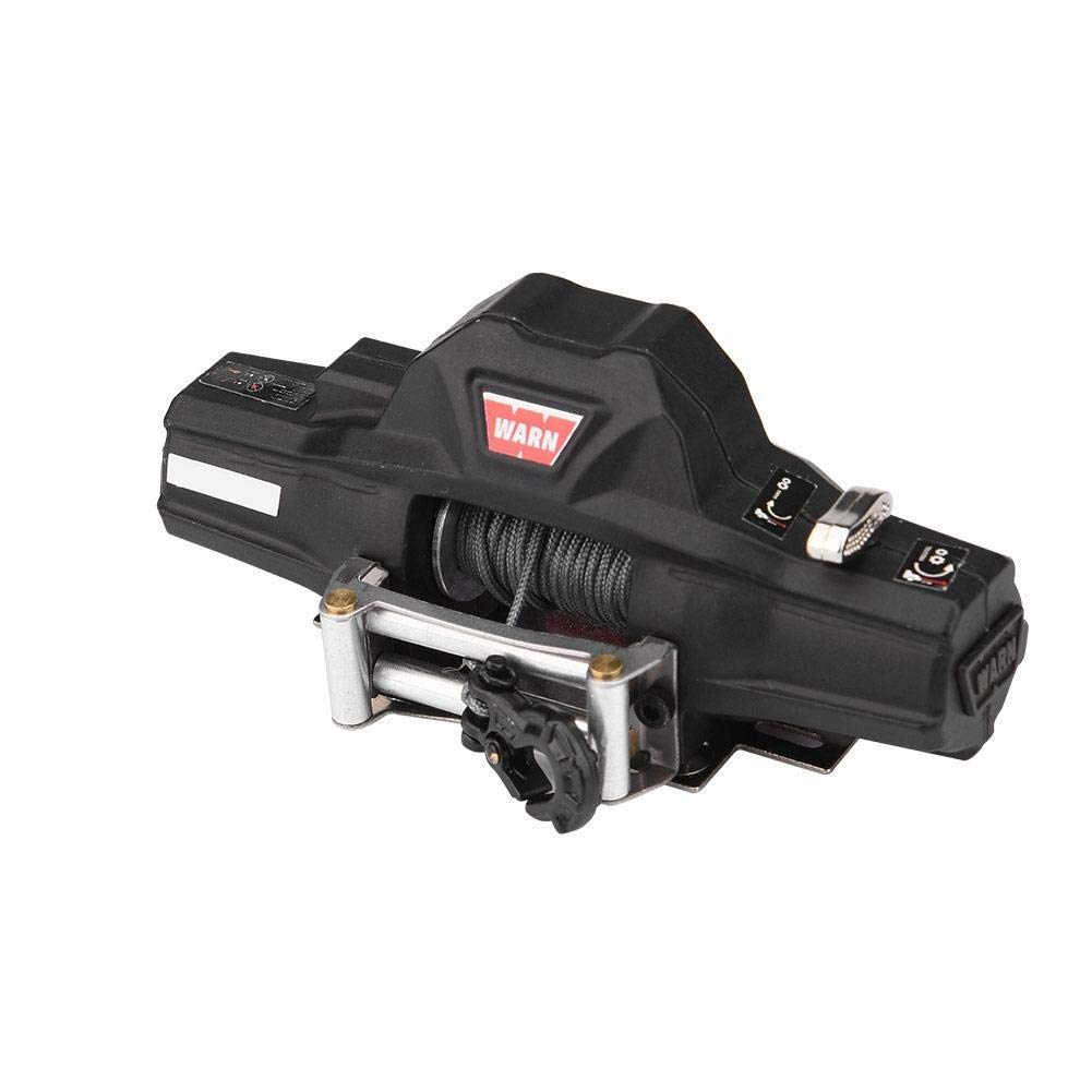 Verricello RC, Doppio Motore Potente con Cingoli Metallici Scala 1/8, Argano per Veicoli Telecomandati, for Appassionati Modellismo Off-Road e Soccorso in Terreni Difficili