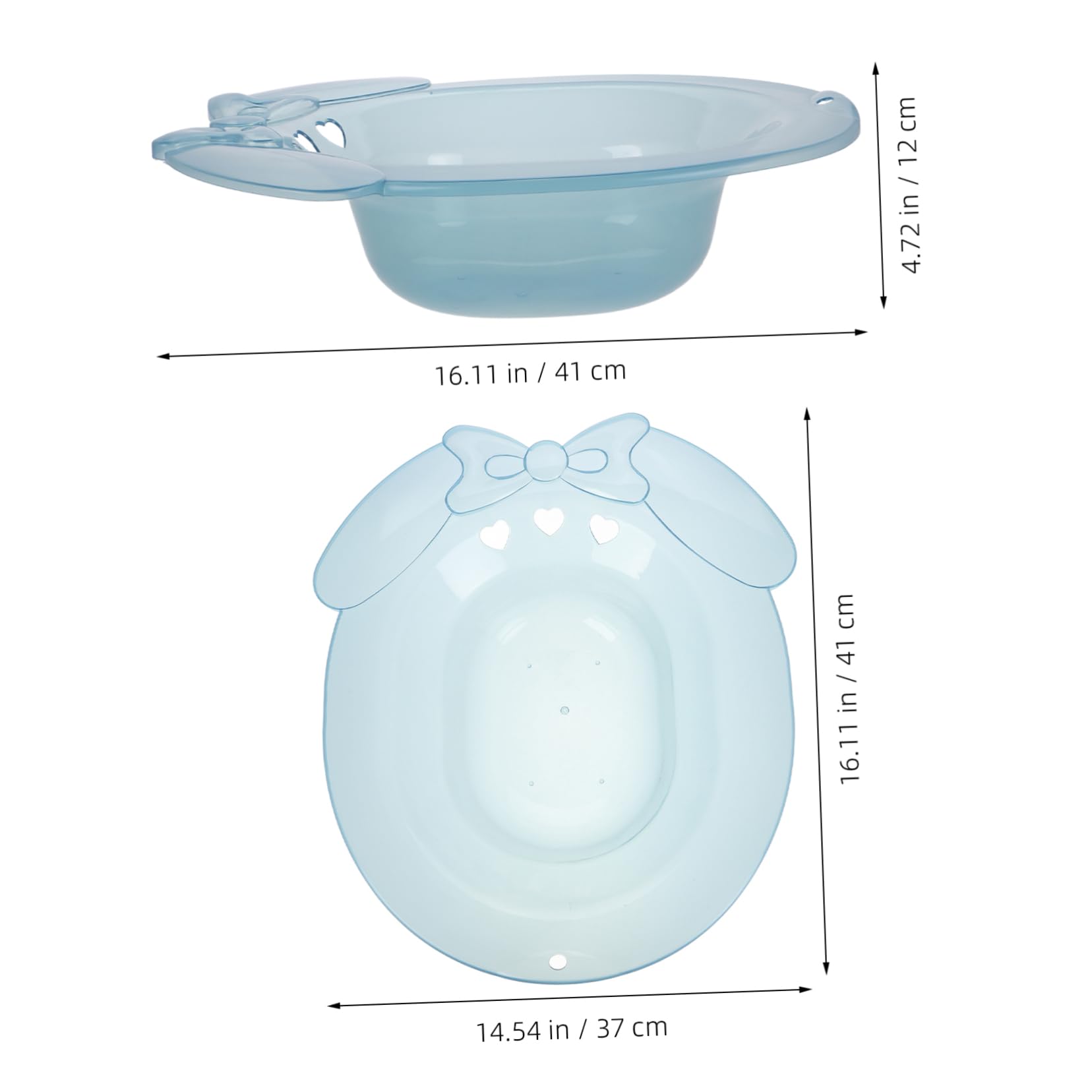 BUGUUYO Pregnant Women Sitz Bath Basin Comfortable Sitz Bath for Postpartum Care Hip Bath Basin for Women Ergonomic Curve Design