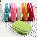 Portable 3 Slots Seal Folding Pill Cases Jewelry Candy Storage Box Vitamin Medicine Pill Box Case Container Wheat stalks