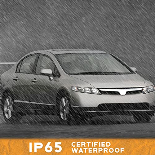 Weelmoto For 2006-2011 Honda Civic 4Dr,Halogen Headlights Assembly Headlamp Replacement For 06-11 Honda Civic 4Dr Headlight Assembly Replacement Black Housing Amber Reflector Left And Right Side #TOP6