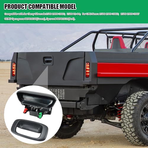 Lyxheth 5Pair Tailgate Handle Rod Clip, Door Handle Clips, Left and Right Handle Rod Door Lock Clip, 88981030 88981031 Tailgate Handle Rod Retainer Clips Replacement for Chevy Silverado GMC Sierra