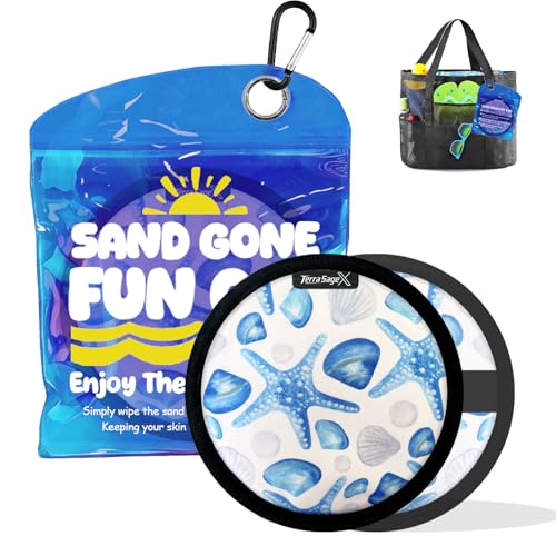 Beach Sand Remover 2026 Summer Cruise Vacation Essentials Accessories for Kids women Must Haves Accessories for Essentials Hawaii Trip Honeymoon European Costa Rica Bahamas (Round Starfish A)