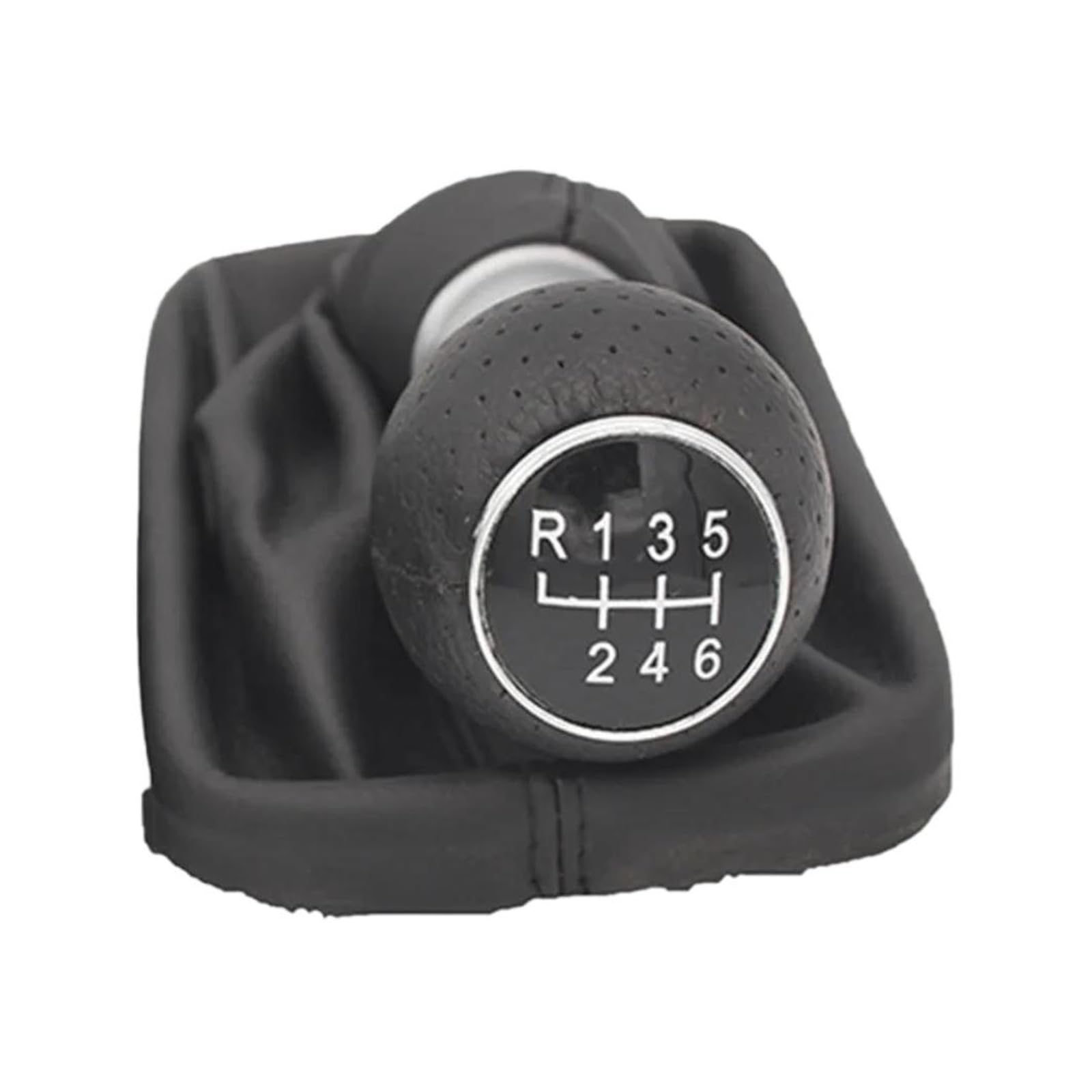 Glblpexelr Black Line R123456 For A3 S3 2001 2002 2003 Sporty Gear Knob Red/Black