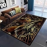 【♥VEUILLEZ NOTER♥】En raison de l'emballage plié, il peut y avoir des plis sur le tapis, soyez simplement patient et posez-le à plat pendant 1 à 2 jours ou repassez-le pour éliminer les plis. Nos tapis ne nécessitent pas beaucoup d’entretien. Lavable en machine à l'eau froide avec un détergent doux. Sécher à feu doux. Veuillez ne pas l'exposer au soleil.