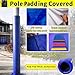 Basement Pole Padding, Pole-Dia 5in (Pole-Circ 15.7in) Safety Protection, H 4FT Heavy Duty & Waterproof, Black Wrap Around Design for Basement, UV-Resistant & Secure Fit for Collision Prevention