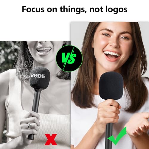 Image of YOUSHARES Microphone Cover Foam Compatible with Rode Wireless Go II /PRO Suitable for Interview Go Handheld Adaptor, Replacement Rode Pop Filter to Blocks Out Plosives