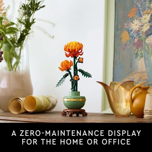 LEGO Botanicals Chrysanthemum Building Set for Adults Ages 18+ - Artificial Flower for Dinner Table Centerpieces & Decoration - Gift for Birthdays - 10368 - 5