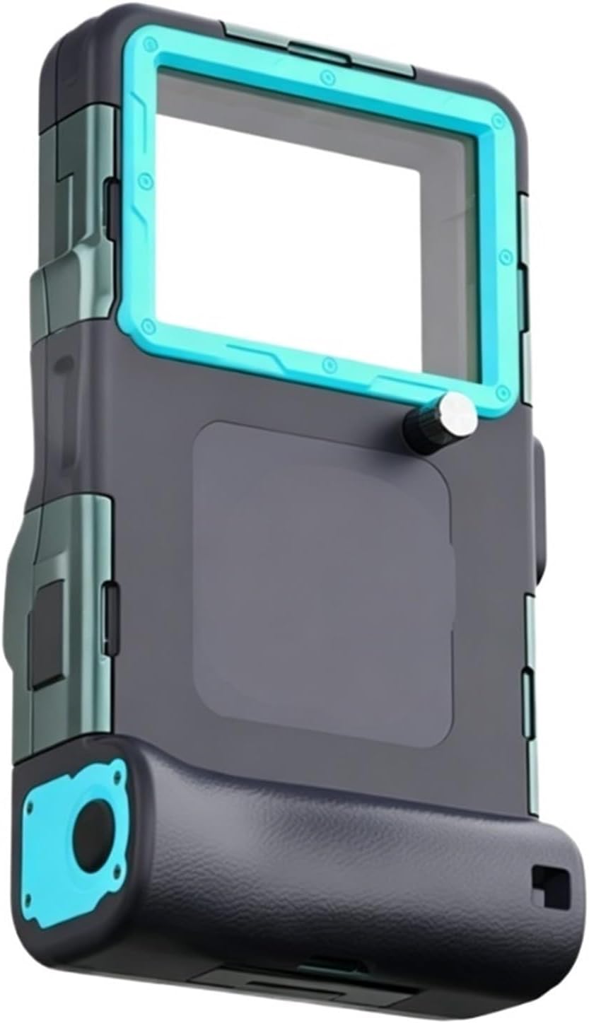 Professional Diving Phone Case ，Compatibility for 15 14 13 12 Pro Max S22 S23(Black Orange)