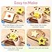 Uncrustable Sandwich Cutter, Sandwich Cutters for Kids Lunch, 43 Pcs Kids Sandwich Cutter and Sealer Set with Storage Case, Crustless Sandwich Cutters Shapes for Girl Boy Lunch & Bento Box Accessories