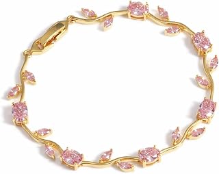 MESIV JEWELS Women’s Waterproof Gold Stainless Steel Bracelet with Tulip Design, Anti Turnish Bracelet, Tulip viral Bracel... Price In India
