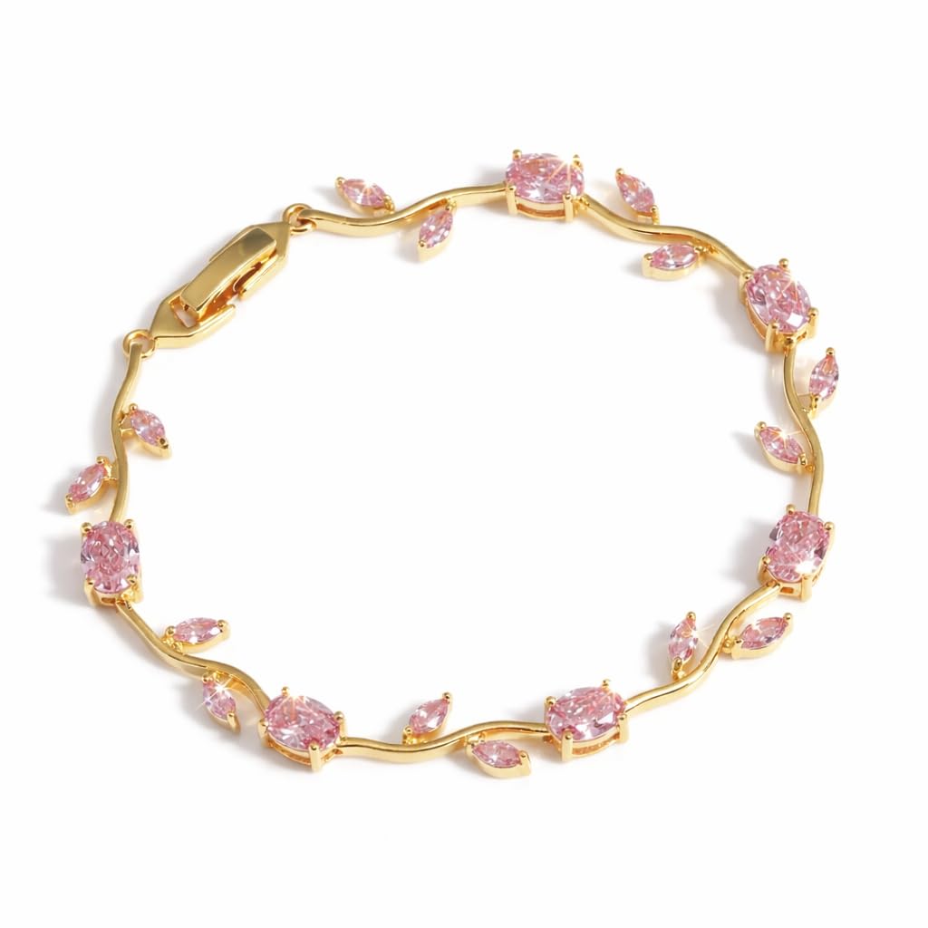 MESIV JEWELS Women’s Waterproof Gold Stainless Steel Bracelet with Tulip Design, Anti Turnish Bracelet, Tulip viral Bracel... - Review, Price and Buying Guide
