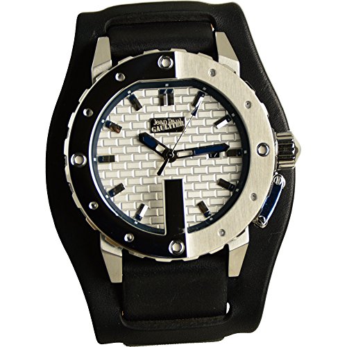 Preisvergleich Produktbild Jean Paul Gaultier Herren Analog Quarz Uhr mit Leder Armband 8500104