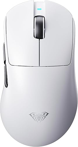 AULA Ratón inalámbrico para juegos SC900 Max, 30000 DPI, 750IPS, sensor PAW3950, mouse ligero de 2.19 oz, trimodo 2.4 GHz/tipo-C/BT5.0, frecuencia