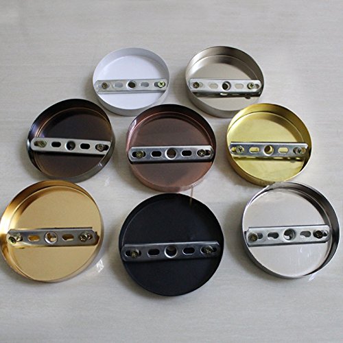 Zehui Ceiling Base Plate Round Metal Pendant Light Accessories 10Cm Brushed Nickel Base #TOP1