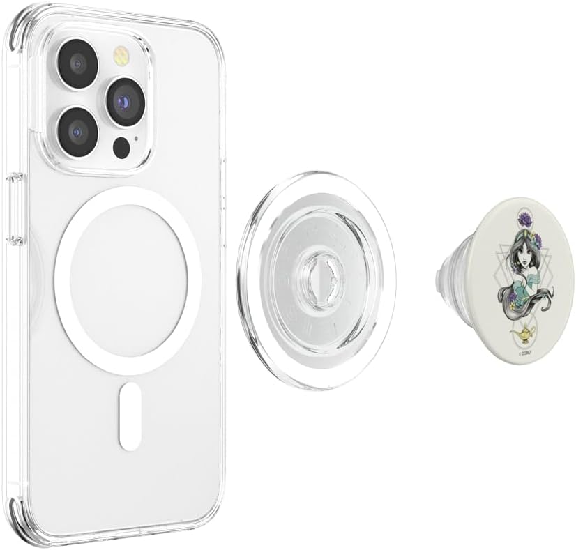 Disney Aladdin Jasmine Colorful Geometric Boho Art PopSockets MagSafe PopGrip for iPhone