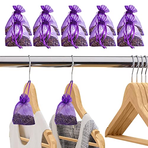 Lavendelsäckchen | Mottenschutz Für Kleiderschrank | 10 Stück Raumduftbeutel | Echter Lavendel Getrocknet | Duft Für Kleiderschrank | Auto Duft Und Raumduft - Schrank Duft