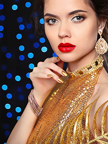 20 Pcs Glitter Jelly Bracelets Set Glitter Filled Jelly Silicone Bracelets Beach Boho Style Glitter Filled Bracelets Glitter Party Bracelets For Girls Women (Gold, Silver, Champagne, Champagne Pink) #TOP5