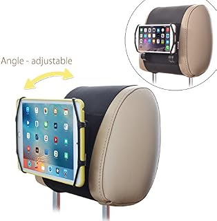 Car Headrest Mount Holder TFY Angle Adjustable Car Headrest Mount Holder with Silicon