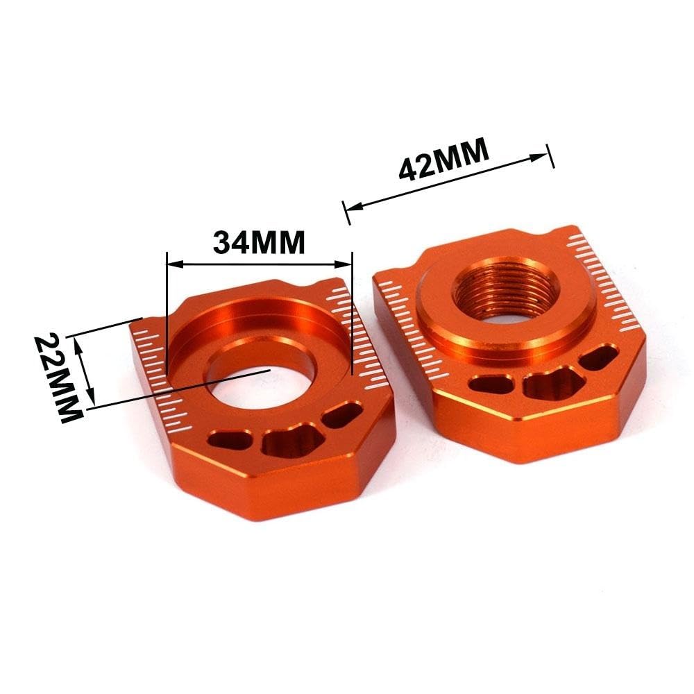Motorrad CNC Hinten Kettenspanner Achse Blöcke for KTM SX SXF XC XCF EXC EXCF XCW XCFW 85 125 150 200 250 300 350 450 525 530