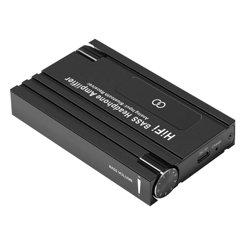 Bamberg Amplificatore per Cuffie HiFi Bluetooth Amplificatore per Cuffie Amplificatori per Cuffie Portatili con Uscita Audio Stereo HiFi da 3,5 mm