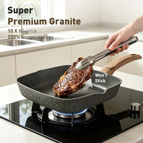Image of MAISON ARTS 30 Pcs Pots and Pans, Granite Induction Cookware Sets Non Stick