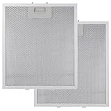 2 Stück Metallfilter Dunstabzugshaube, 260×320×9mm Dunstabzugshaube Filter Metall Aluminum Metallfettfilter mit 5 Schichten Cooker Hood Filters für Dunstabzugshaubenzubehör