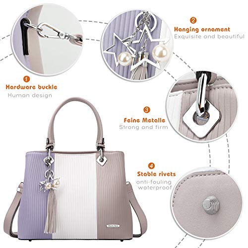 Handbags for Women with Multiple Internal Pockets in Pretty Color Combination - Thumbnail 3