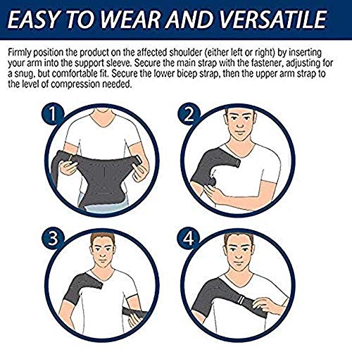 Shoulder Brace With Pressure Pad For Hot Or Cold Pack, Light, Breathable Neoprene, Shoulder Support And Stability For Rotator Cuff, Dislocated Ac Joint, Shoulder Pain, Adjustable Shoulder Compression #TOP4