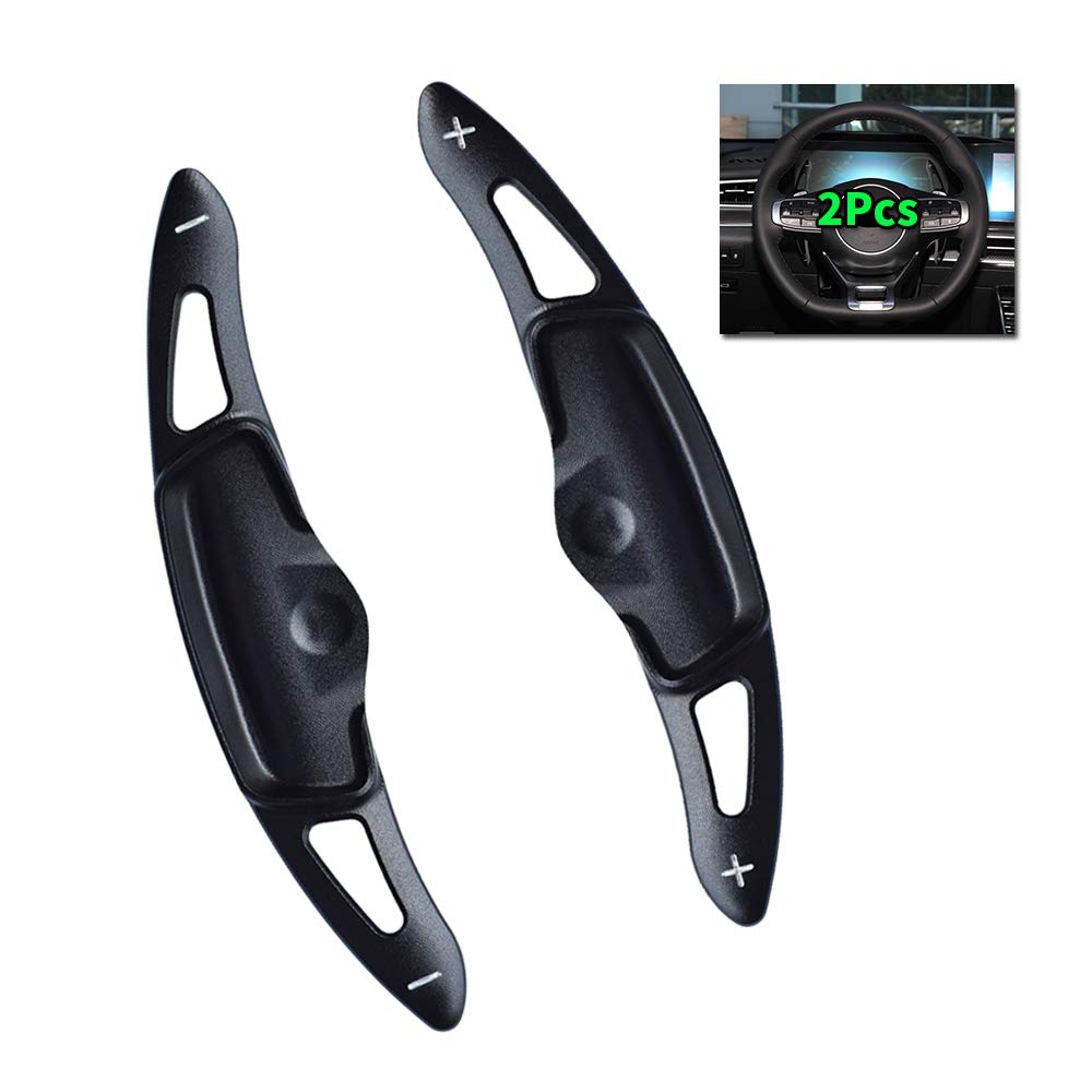 for Kia 2021 K5 Paddle Shifter Extensions Sport Metal Steering Wheel Paddle Shifter for kia k5 LXS Sedan/EX Sedan/GT/LX Sedan/GT-Line Sedan 2020 paddle shifters Trim Cover - Black