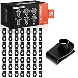 A-Premium 5/16-18 U Nut Clip Car Extruded Nuts Fastener Compatible with Chevy Olds. Buick Pontiac Car - 60-81 - Monza Chevelle Vega Omega Roadmaster Phoeni – Wear Resistant, Bulk Pack of 50 (11.99 oz)