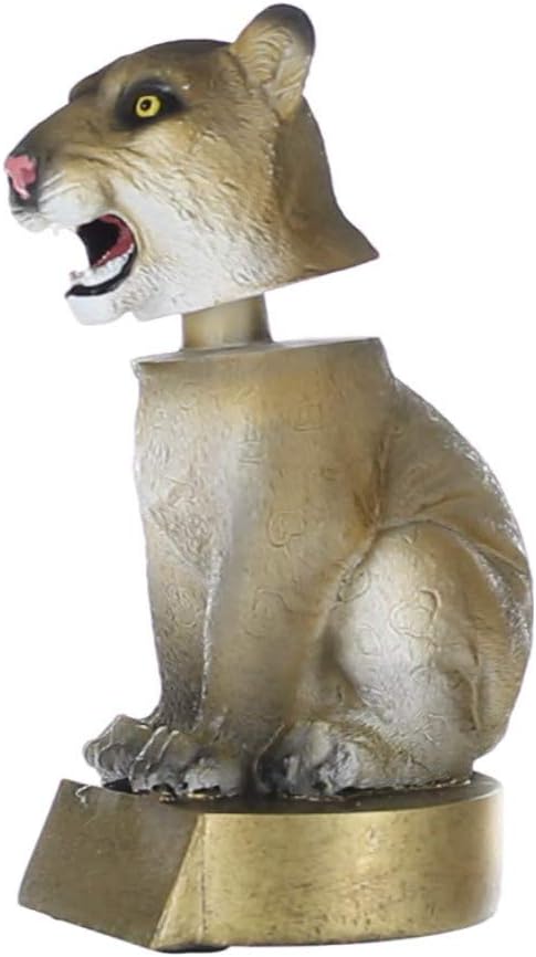 Decade Awards Cougar Bobblehead Mascot Trophy - 6 Inch Tall | Engraved Cougar Award - Customize Now
