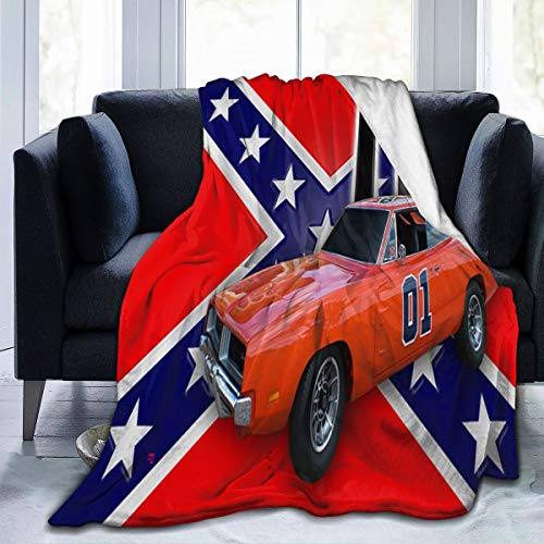 RobertDTesta The Dukes of Hazzard Sofa Blanket, Light Travel Blanket, Comfortable Plush Warm Blanket, Super Soft Micro-Fleece Cartoon Blanket, Bedding
