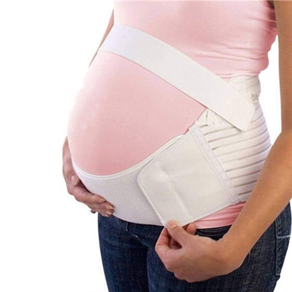 Premium Gravidanza Premaman Belt Support Recupero Dopo Il Parto Shapewear Corsetto Cura Prenatale Fasciatura Atletica Cintura Addome Incinta Per Supporto Addominale (Color : Wei?, Size : L) (Wei? XL)